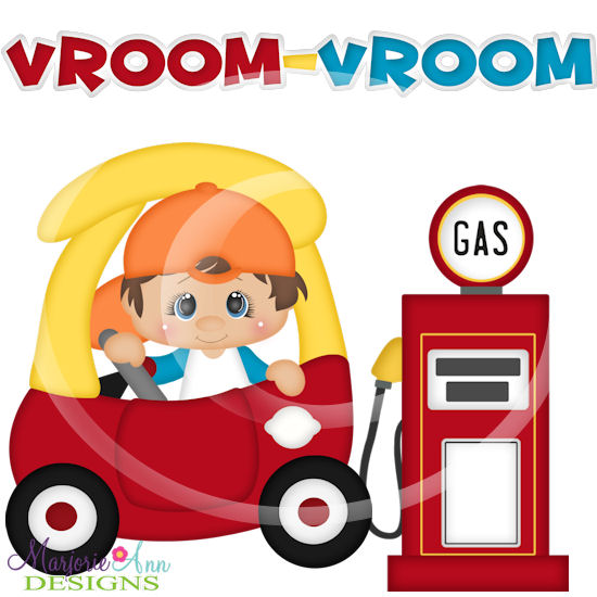 Vroom-Vroom Boy SVG Cutting Files + Clipart - Click Image to Close